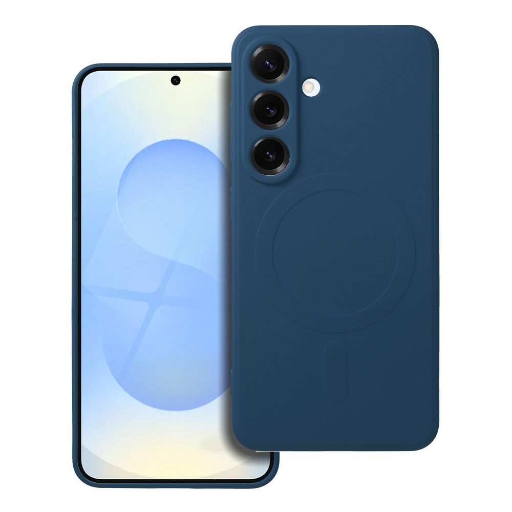 Obal SILICONE MagSafe pre SAMSUNG S25 modrý