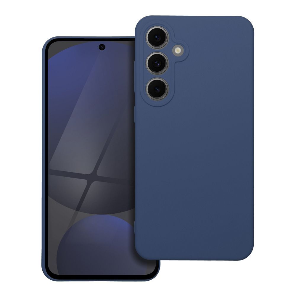 Moderný kryt SILICONE pre SAMSUNG S24 FE modrý
