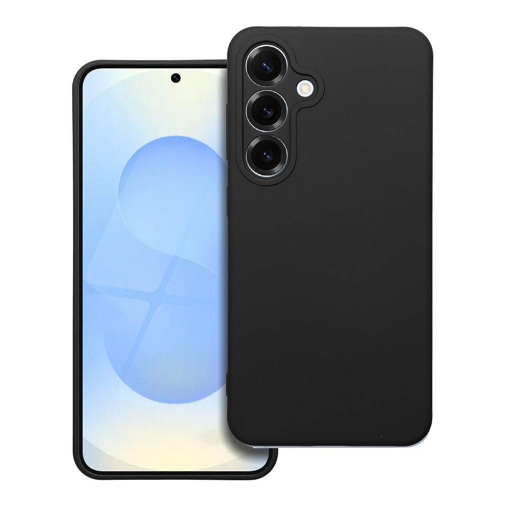 Moderný kryt SILICONE pre SAMSUNG S25 čierny