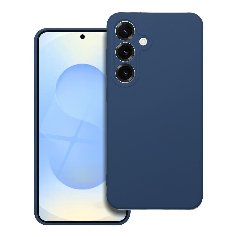 Moderný kryt SILICONE pre SAMSUNG S25 modrý