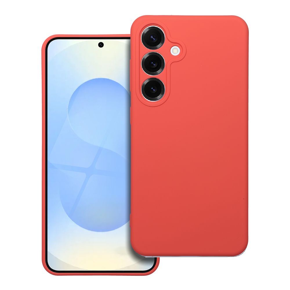 Moderný kryt SILICONE pre SAMSUNG S25 broskyňový