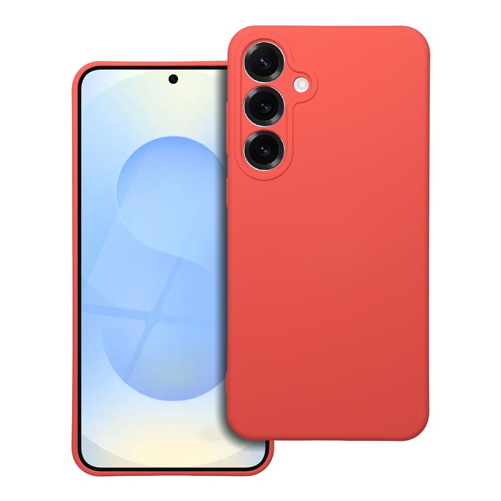 Moderný kryt SILICONE pre SAMSUNG S25 Plus broskyňový