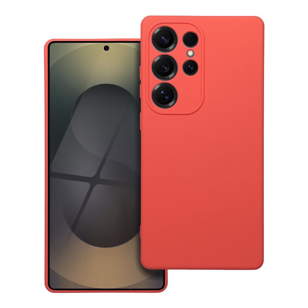 Moderný kryt SILICONE pre SAMSUNG S25 Ultra broskyňový