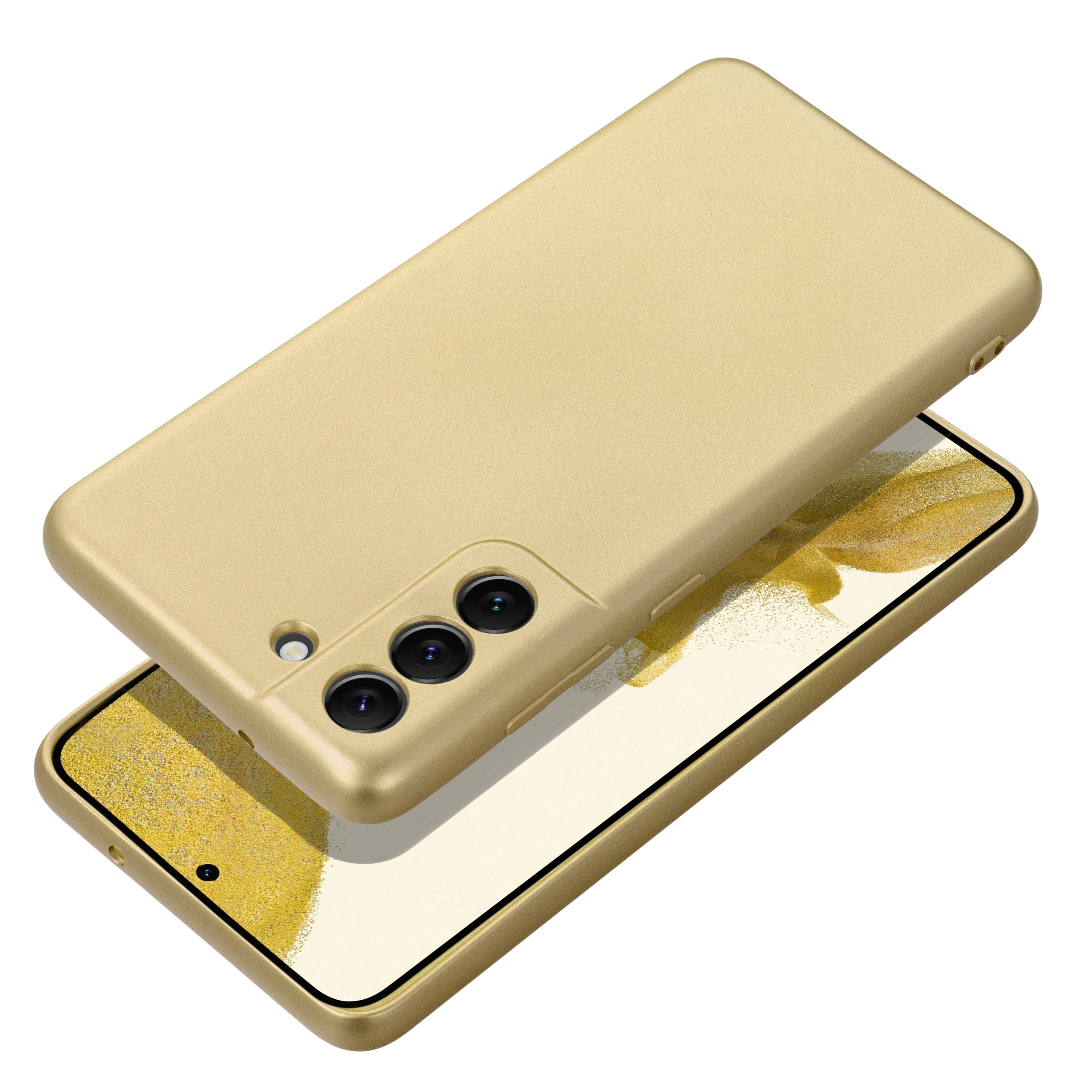 Elegantné puzdro METALLIC Case pre SAMSUNG S25 Plus zlaté
