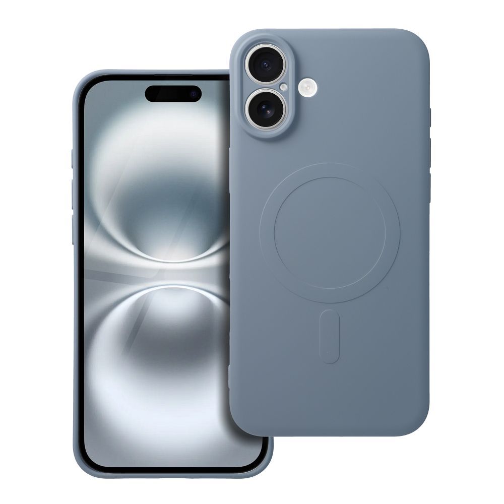 Obal SILICONE MagSafe pre IPHONE 16 Plus modrý