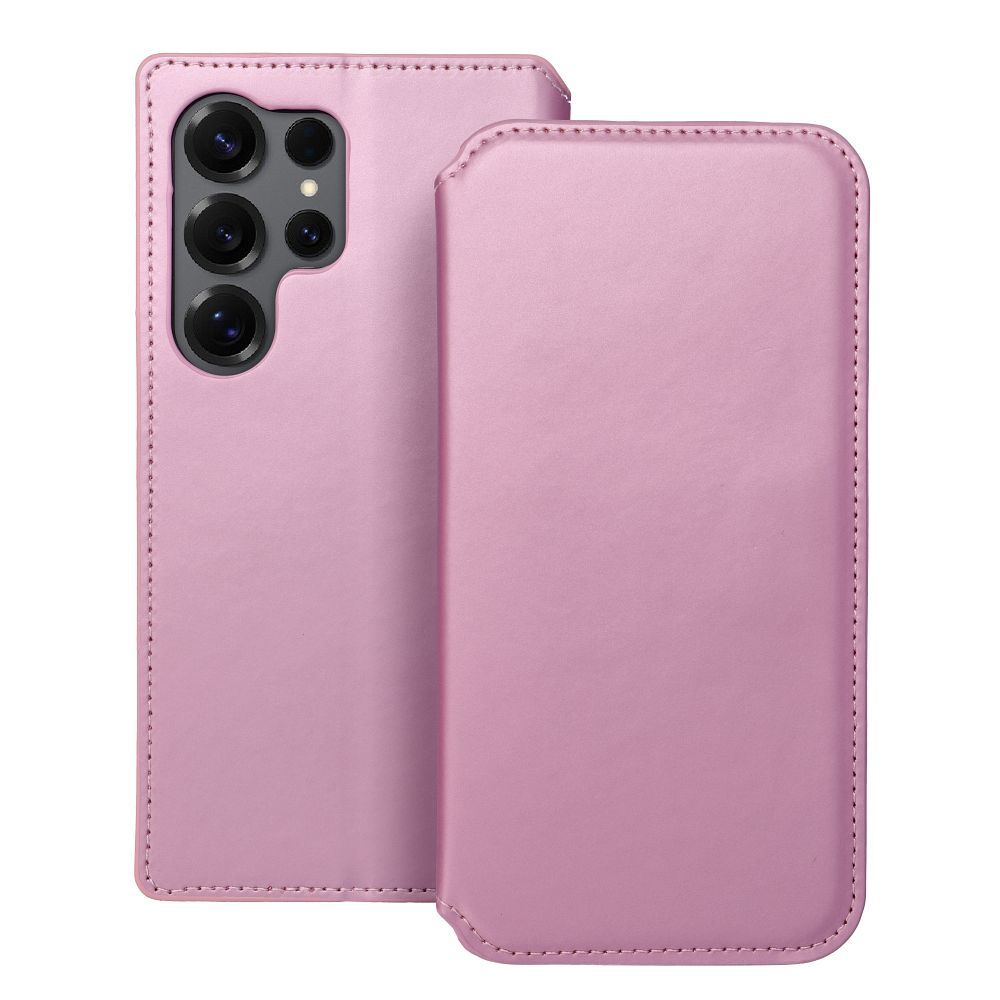 Obal DUAL POCKET Book case pre SAMSUNG S25 Ultra ružový