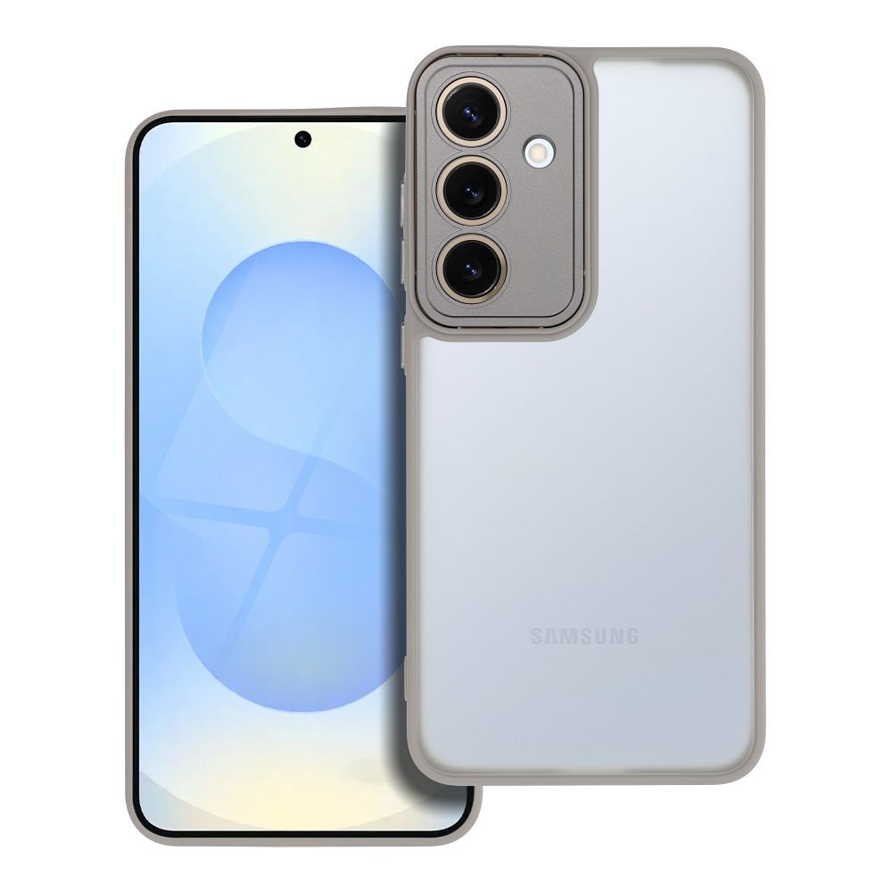 Farebný kryt VARIETE Case pre SAMSUNG S25 Plus sivý