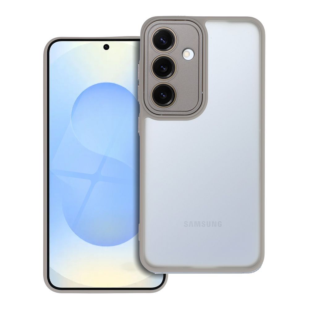 Farebný kryt VARIETE Case pre SAMSUNG S25 sivý