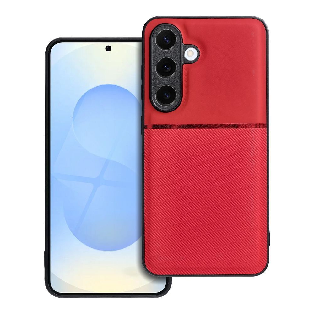 Štýlový kryt Forcell Noble pre SAMSUNG S25 červený
