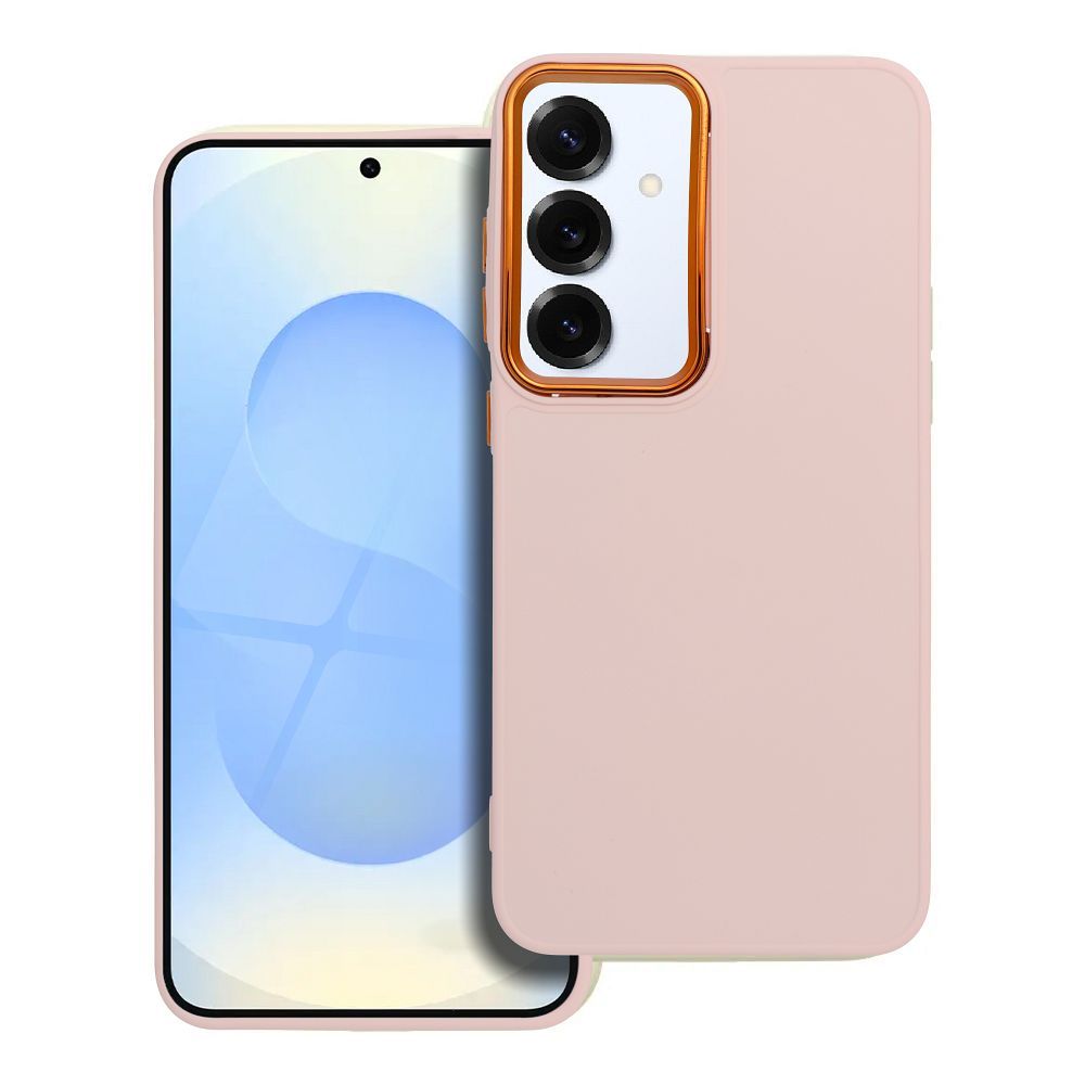 Štýlový kryt FRAME Case pre SAMSUNG S25 Plus ružový