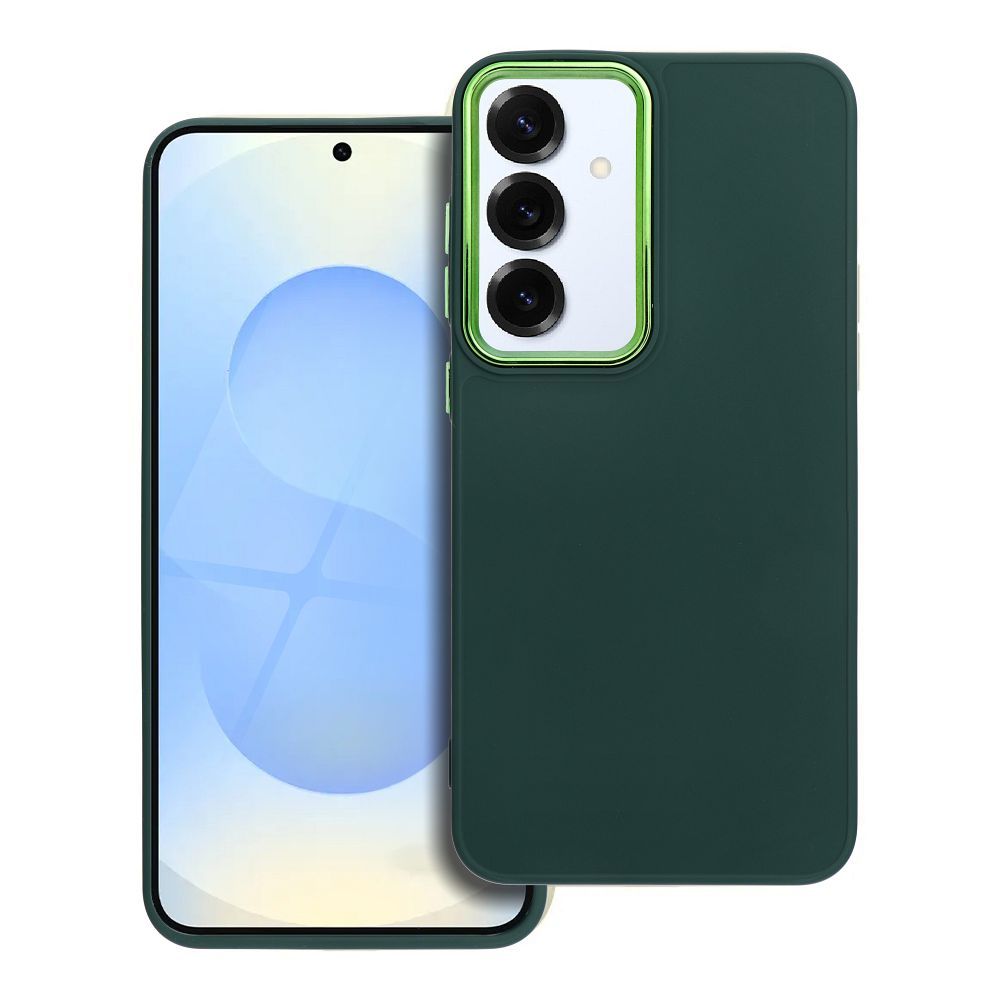 Štýlový kryt FRAME Case pre SAMSUNG S25 Plus zelený