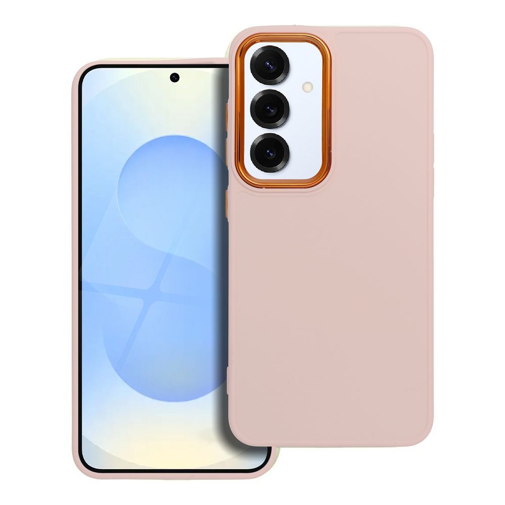 Štýlový kryt FRAME Case pre SAMSUNG S25 ružový