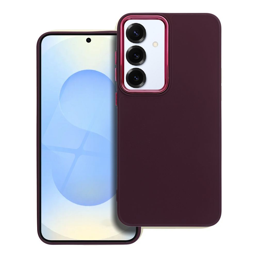 Štýlový kryt FRAME Case pre SAMSUNG S25 Plus fialový