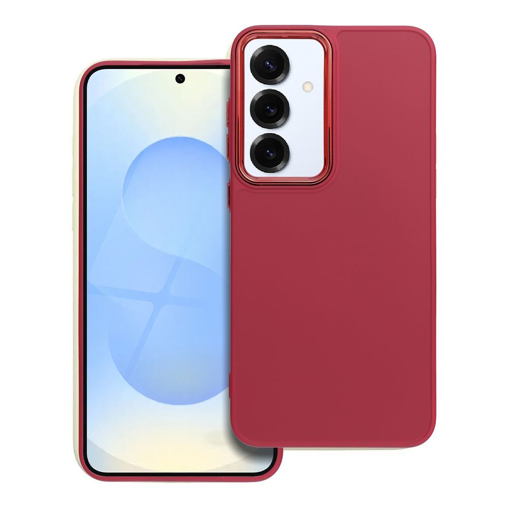Štýlový kryt FRAME Case pre SAMSUNG S25 Plus červený