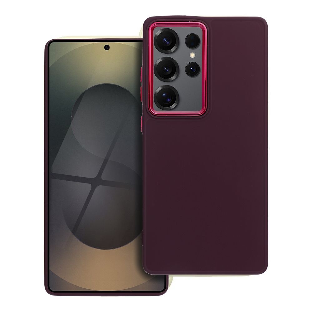 Štýlový kryt FRAME Case pre SAMSUNG S25 Ultra fialový