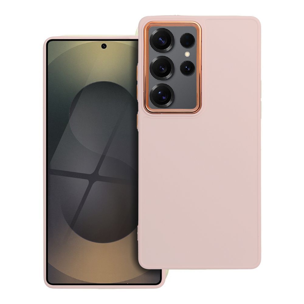 Štýlový kryt FRAME Case pre SAMSUNG S25 Ultra ružový