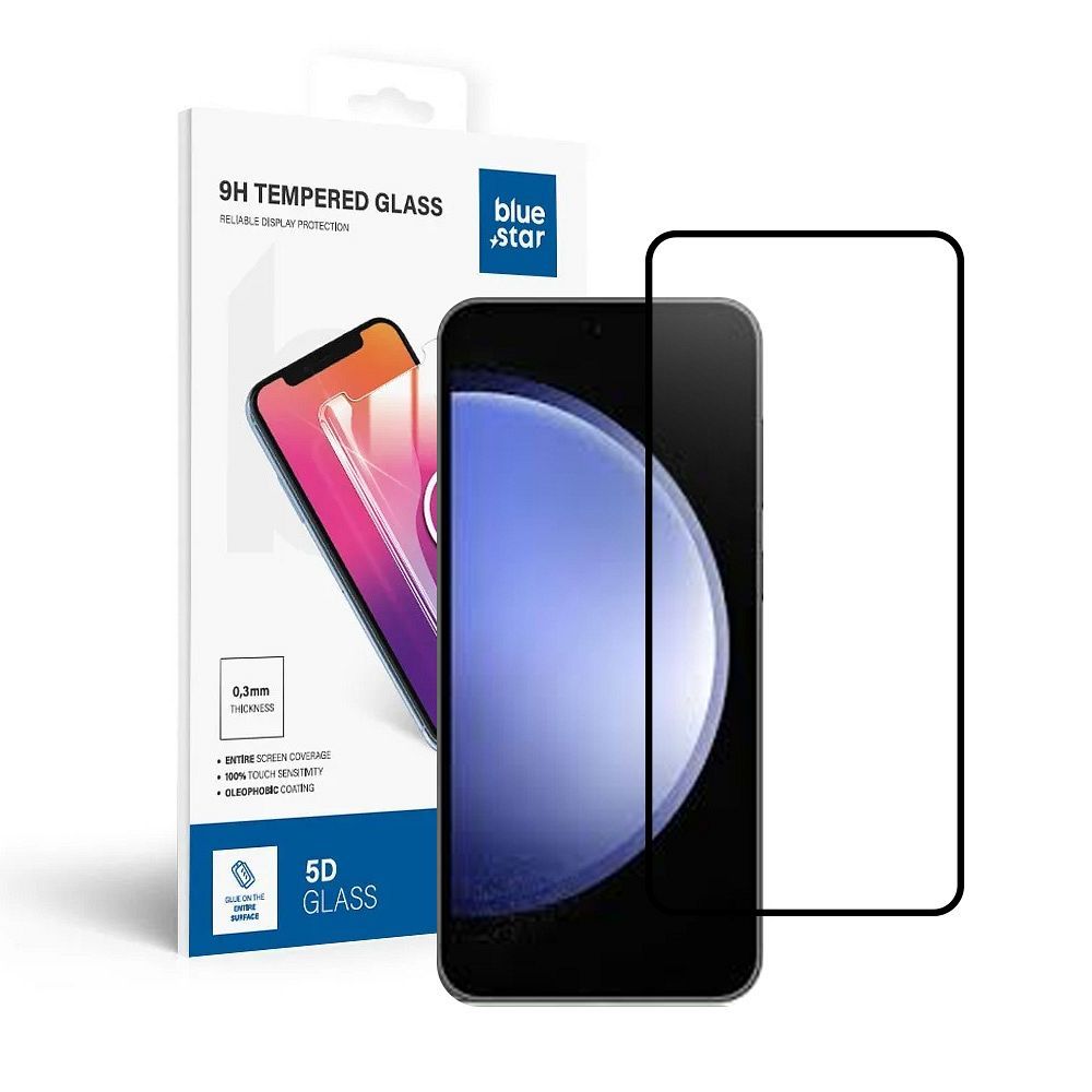Tvrdené sklo 5D Blue Star - SAMSUNG Galaxy S25   - okraj čierny