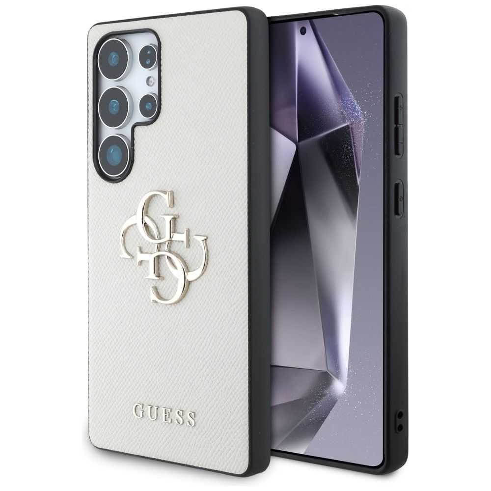 GUESS pre SAMSUNG S25 Ultra GUHCS25LPGT4MBE (PU Grained Big 4G and Classic Logo) béžová