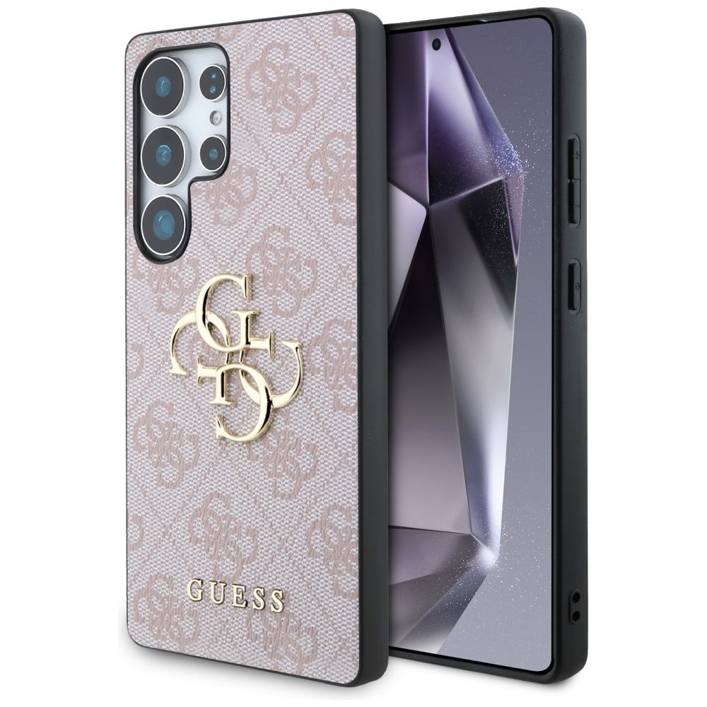 GUESS pre SAMSUNG S25 Ultra GUHCS25L4GMGPI (4G PU Big Logo) ružové