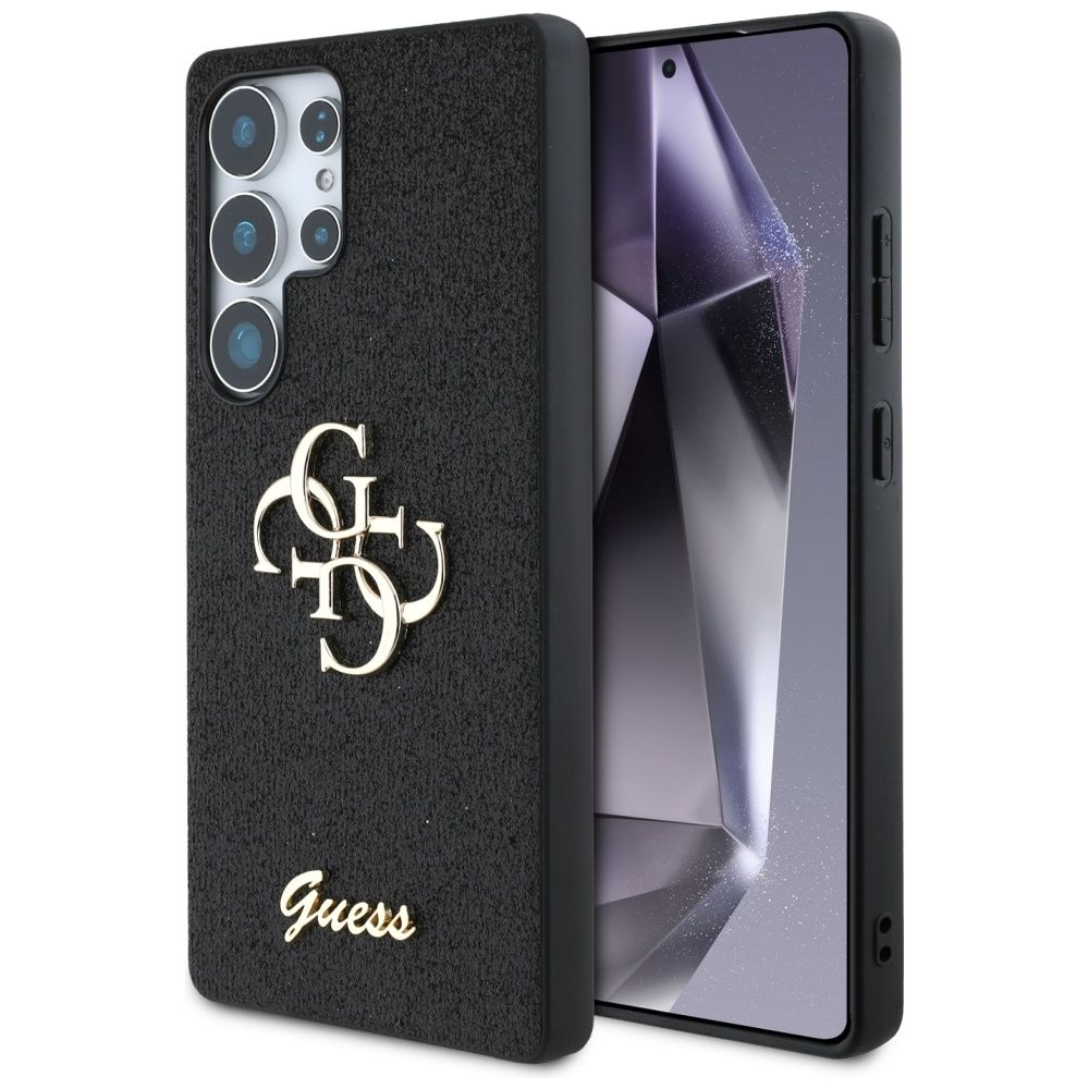 GUESS pre SAMSUNG S25 Ultra GUHCS25LHG4SGK (Fixed Glitter Big 4G) čierne