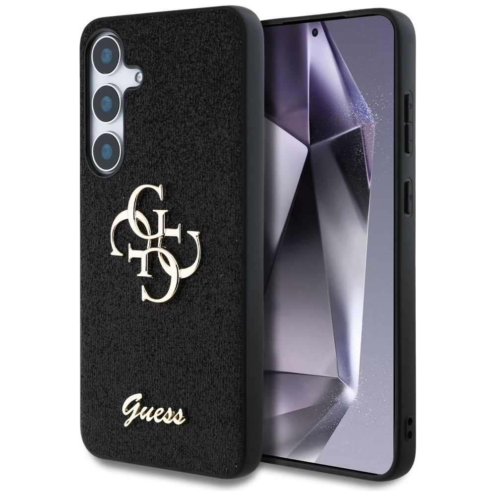 GUESS pre SAMSUNG S25 Plus GUHCS25MHG4SGK (Fixed Glitter Big 4G) čierne