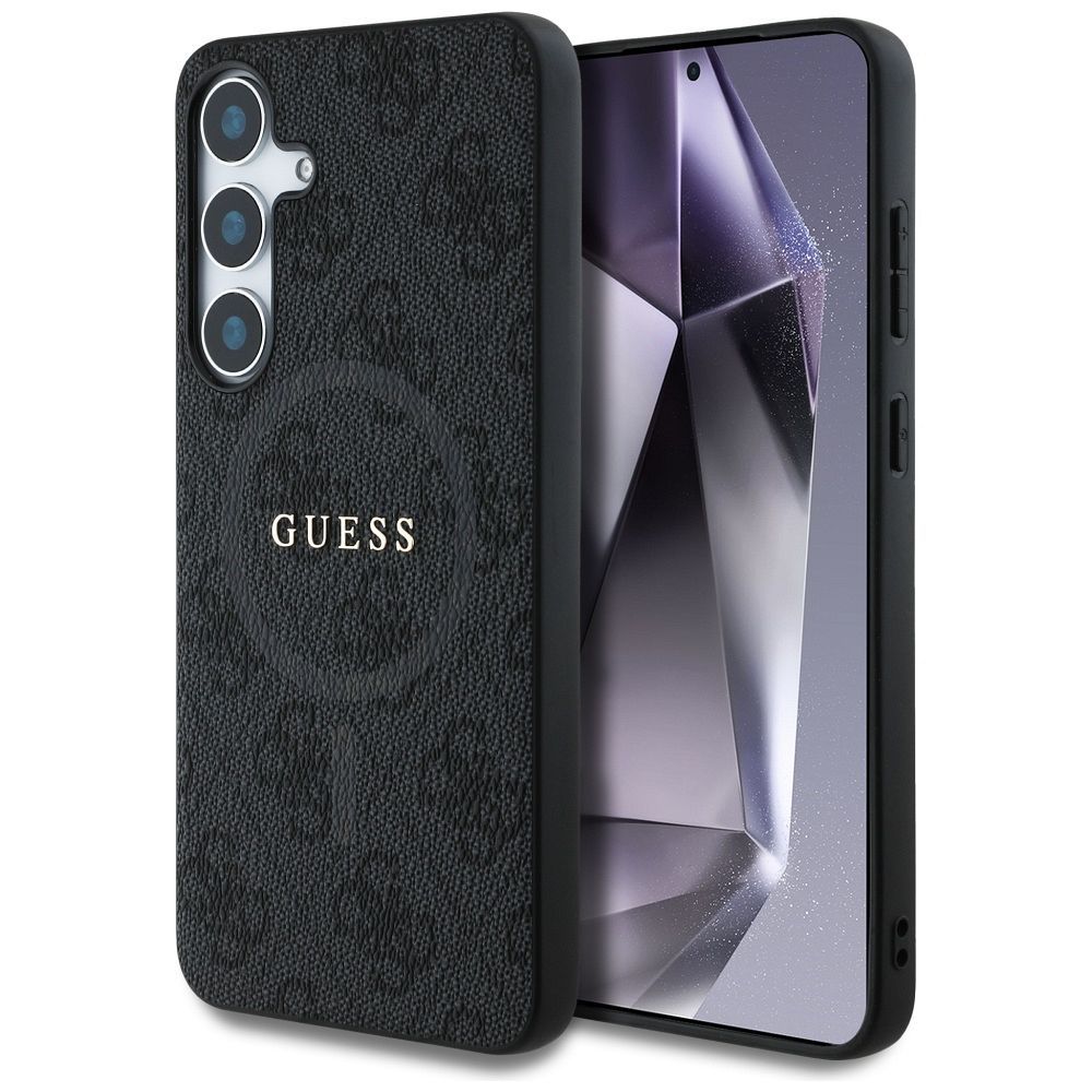 GUESS pre SAMSUNG S25 Plus GUHMS25MG4GFRK (Magnetic PU 4G Ring Classic Logo) čierne