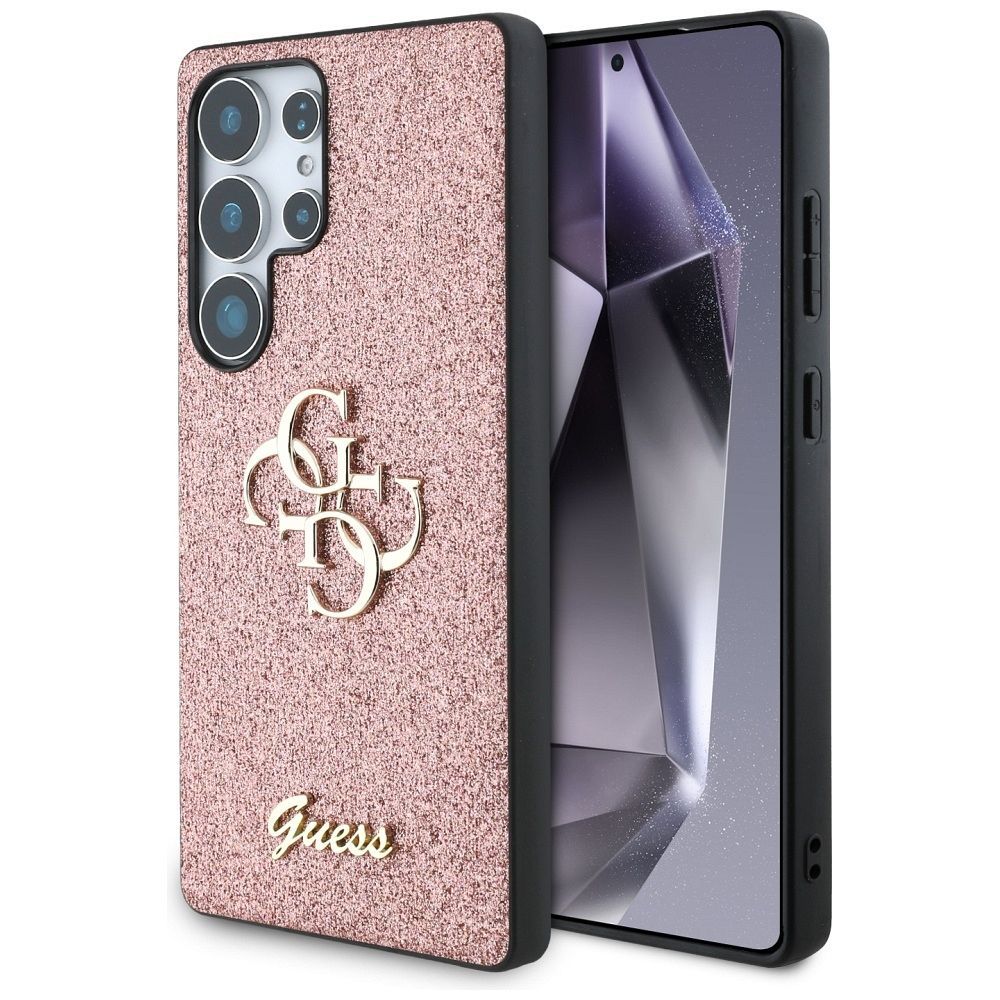 GUESS pre SAMSUNG S25 Ultra GUHCS25LHG4SGP (Fixed Glitter Big 4G) ružové
