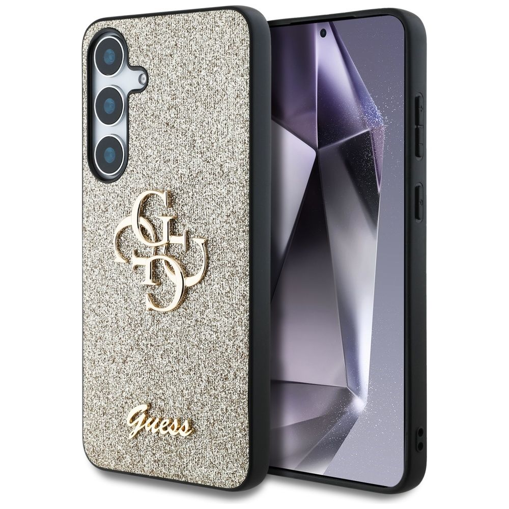 GUESS pre SAMSUNG S25 Plus GUHCS25MHG4SGD (Fixed Glitter Big 4G) zlaté