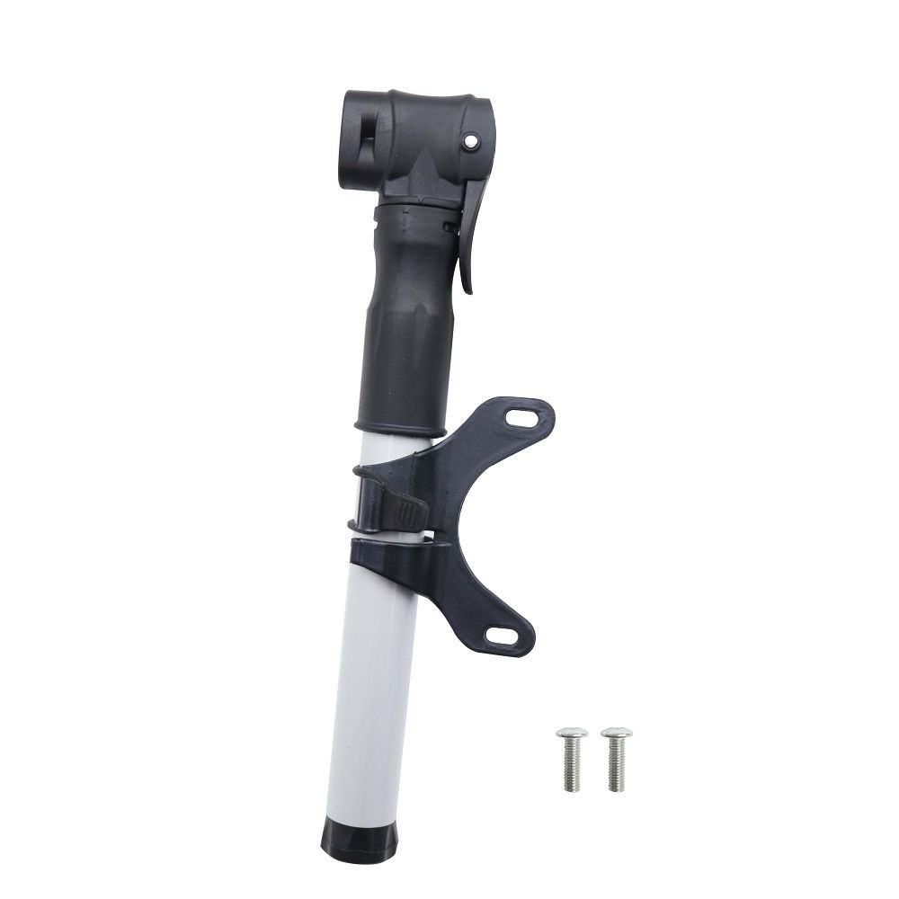 Mini pumpa s montážnym držiakom pre bicykel / skúter, čierno-strieborná (FSPMP-387)