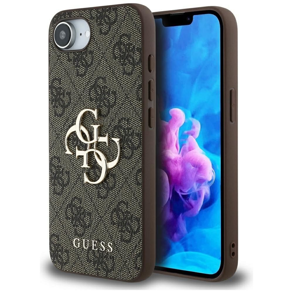 GUESS pre IPHONE 16e (SE 4 2025) GUHCPSE44GMGBR (4G PU Big Logo) hnedé