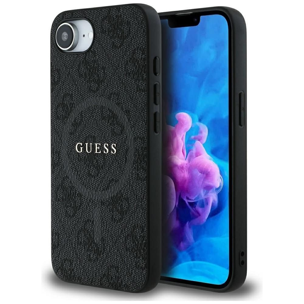 GUESS pre IPHONE 16e (SE 4 2025) s MagSafe GUHMPSE4G4GFRK (PU 4G Ring Classic Logo) čierne