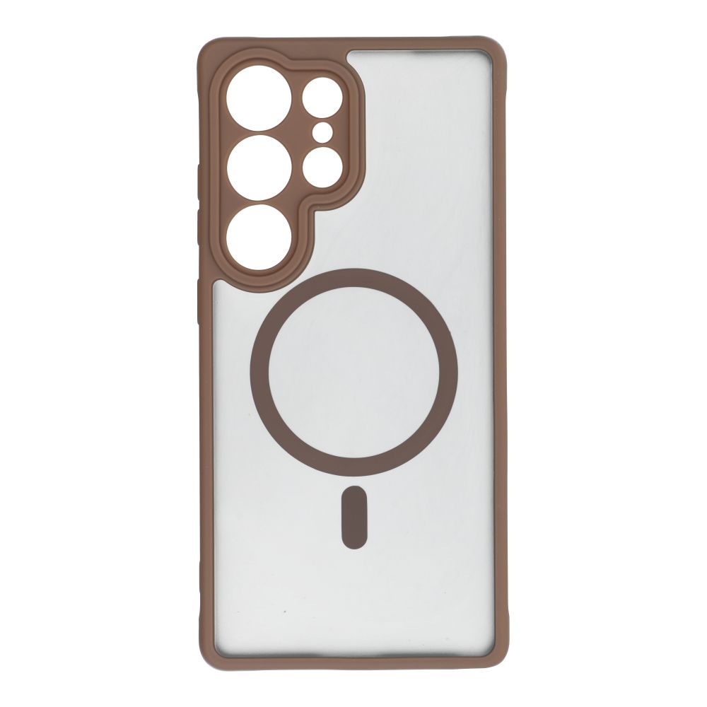 MagSafe kryt FULL MATTE MAG COVER pre SAMSUNG S25 Plus hnedý
