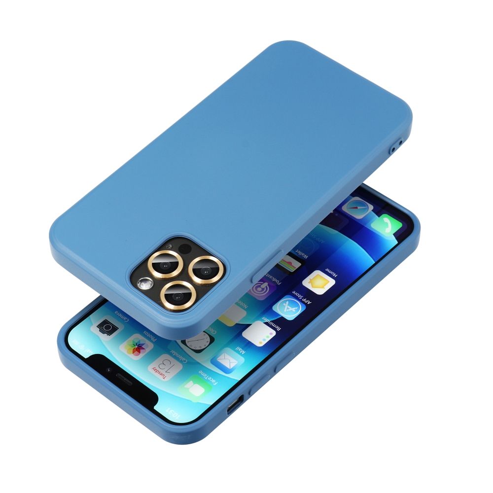Moderný kryt SILICONE pre SAMSUNG S25 Edge modrý