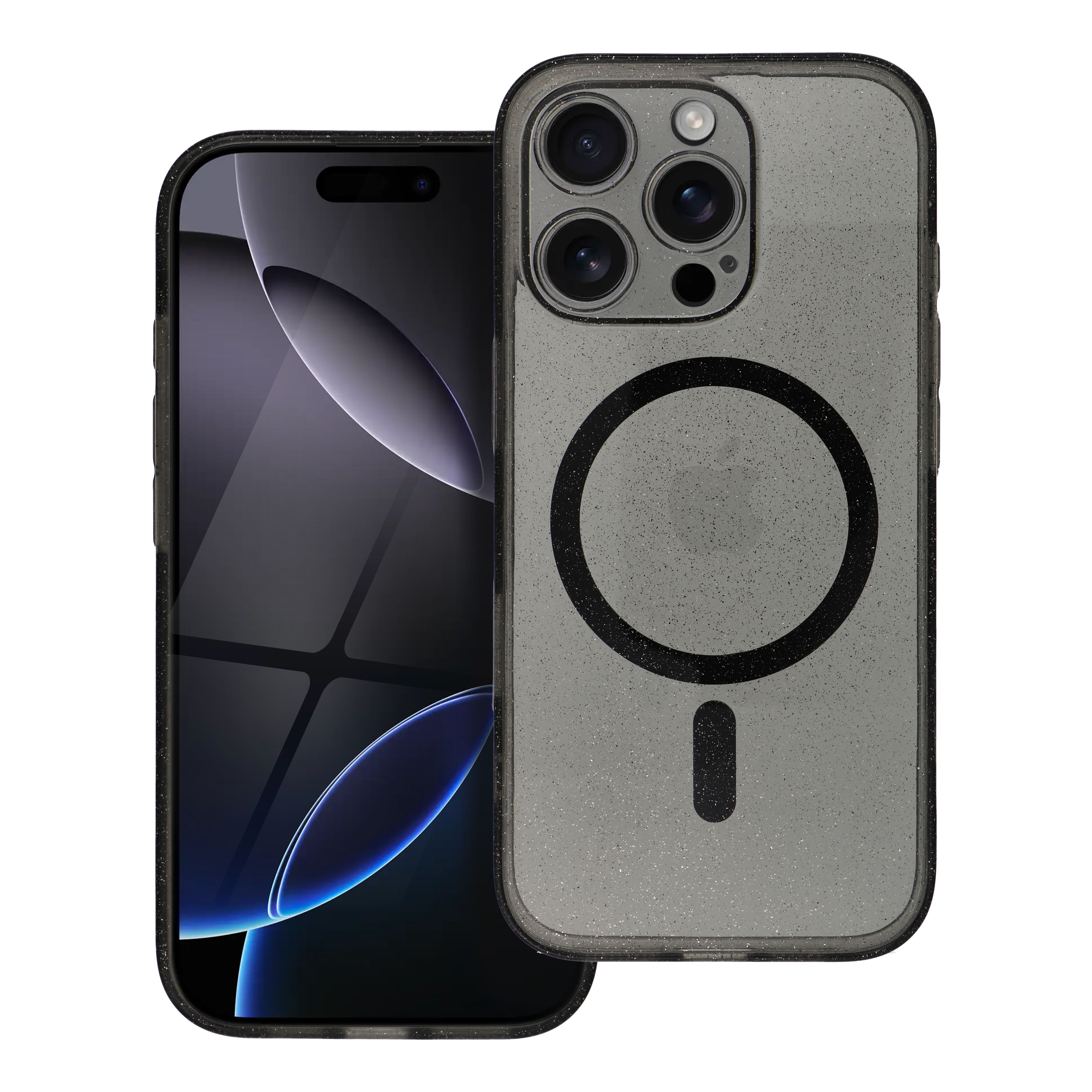 Priehľadný obal CLEAR MAG COVER pre SAMSUNG S25 Ultra čierny