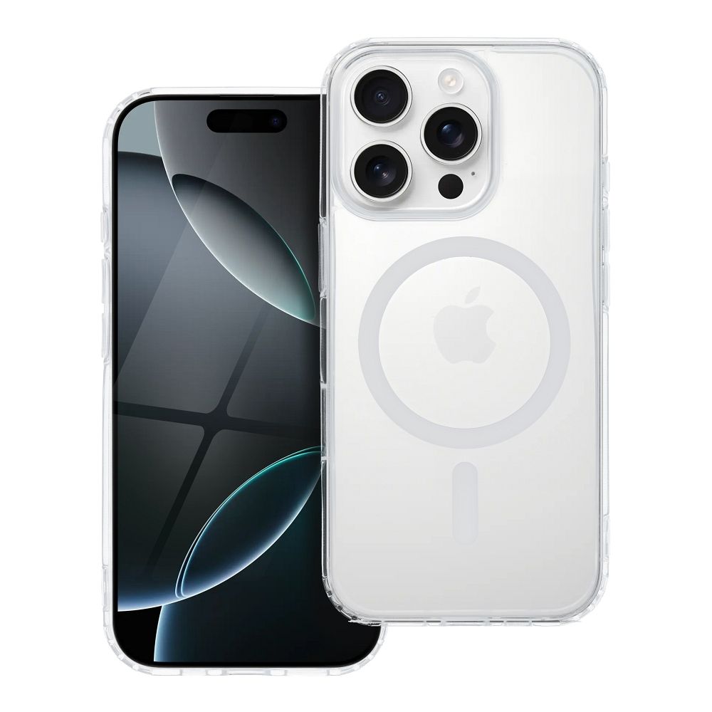 Priehľadný obal s for IPHONE 13 PRO MAX biely