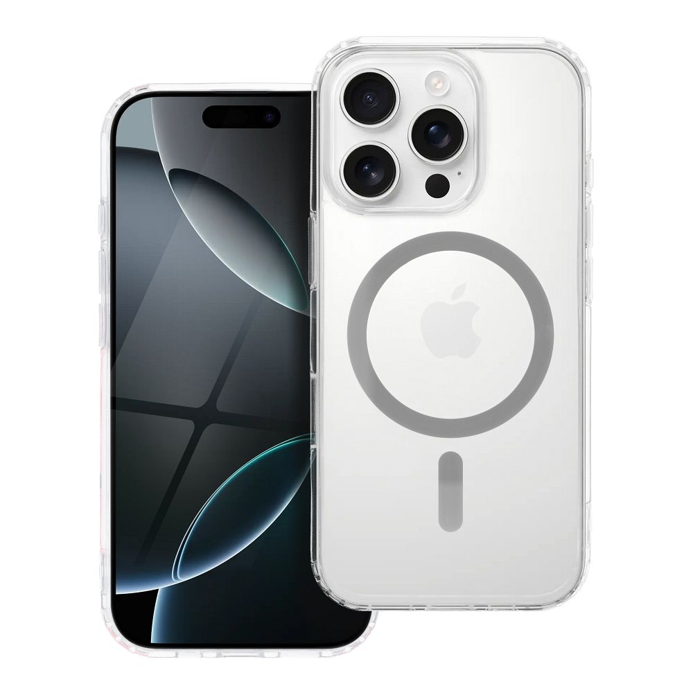 Priehľadný obal s for IPHONE 13 PRO MAX šedý