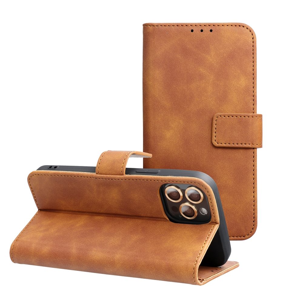 Obal TENDER Book pre SAMSUNG S25 Edge hnedý
