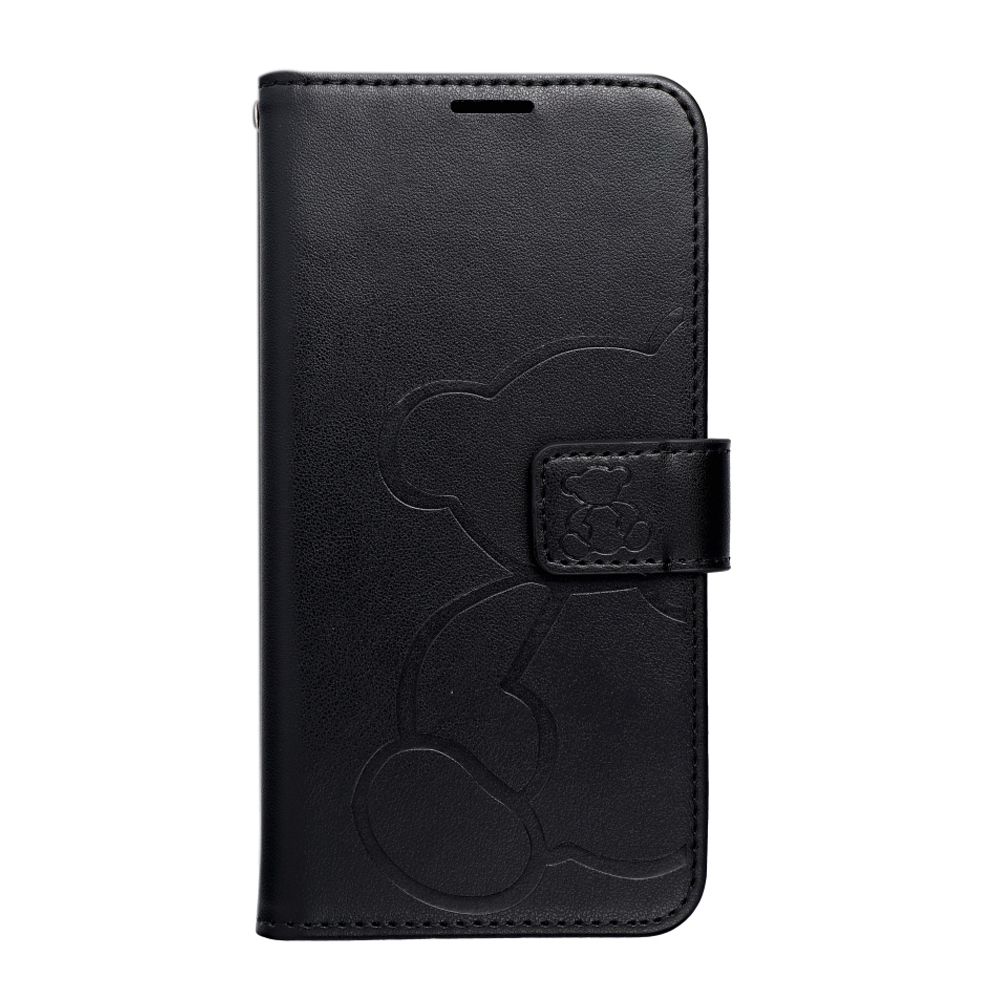 Puzdro MEZZO Book pre IPHONE 16e (SE 4 2025) teddy bear čierne