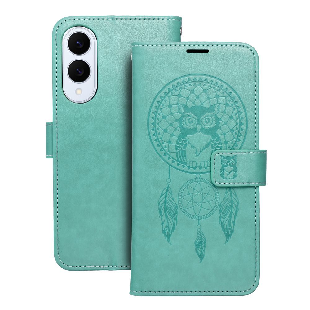 Puzdro MEZZO Book pre SAMSUNG S25 Edge lapač snov - zelené