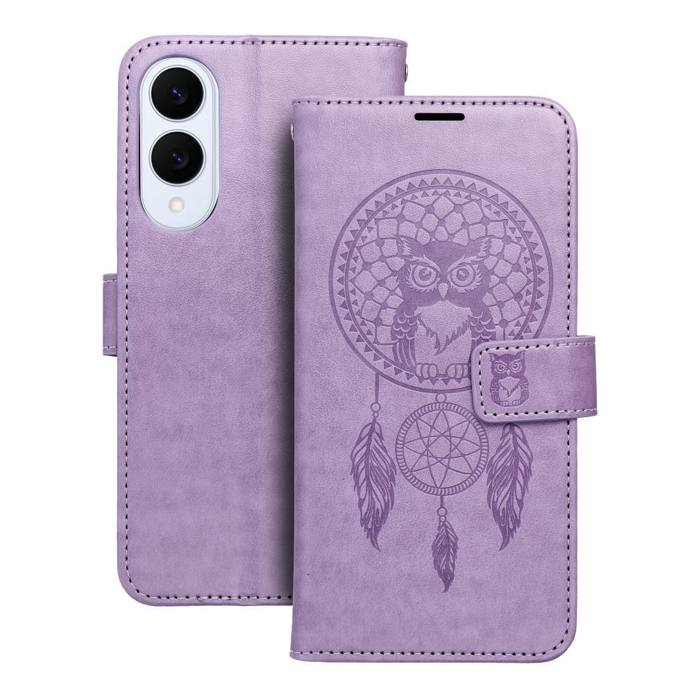 Puzdro MEZZO Book pre SAMSUNG S25 Edge lapač snov - fialové