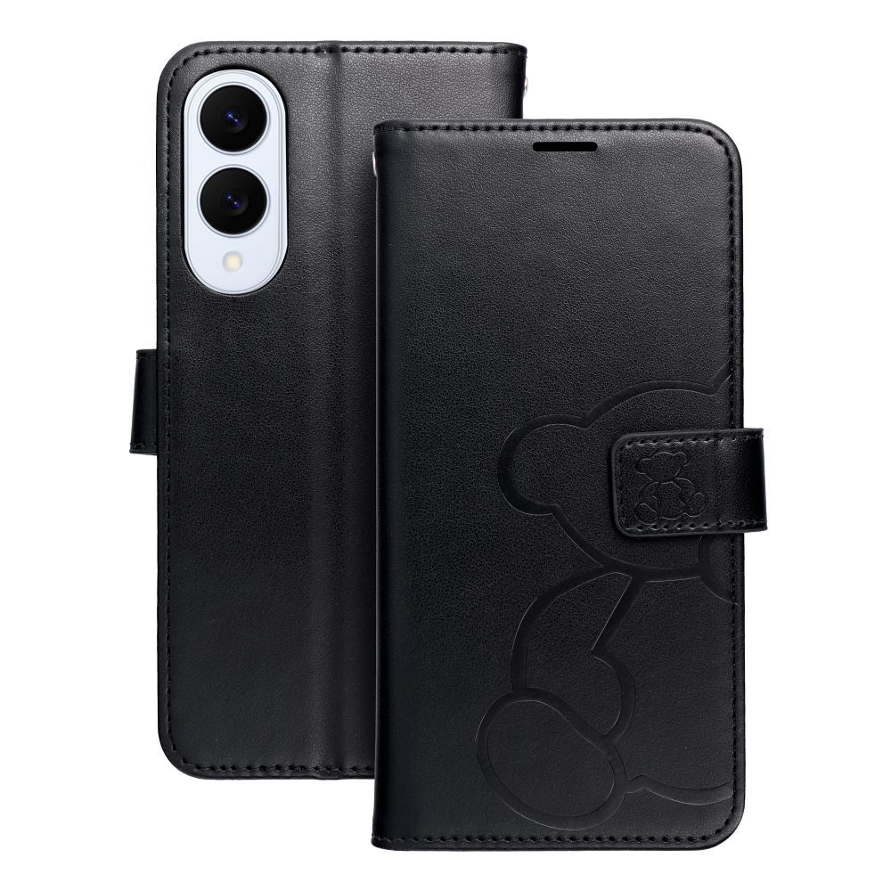 Puzdro MEZZO Book pre SAMSUNG S25 Edge teddy bear čierne