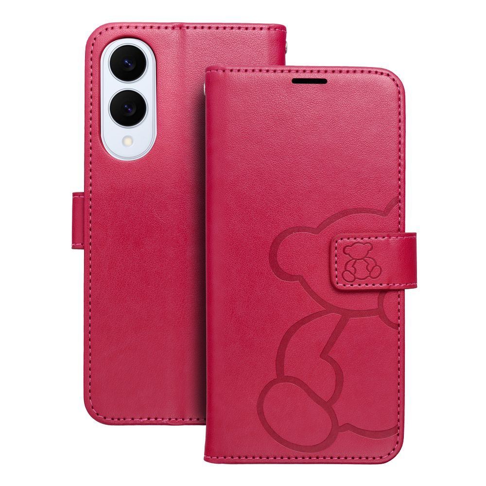 Puzdro MEZZO Book pre SAMSUNG S25 Edge teddy bear magenta