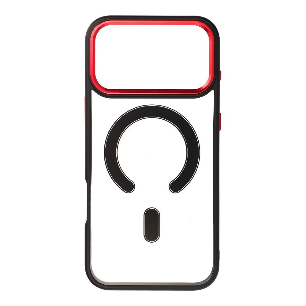 Kryt Case for iPhone 17 PRO MAX Color Edge Mag Cover compatible with MagSafe čierny-red