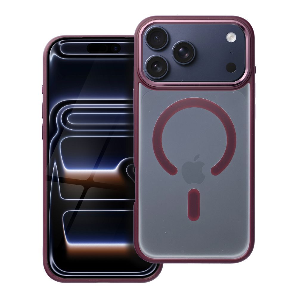 MagSafe kryt Case for iPhone 17 PRO MAX Matte Mag Cover compatible with MagSafe red