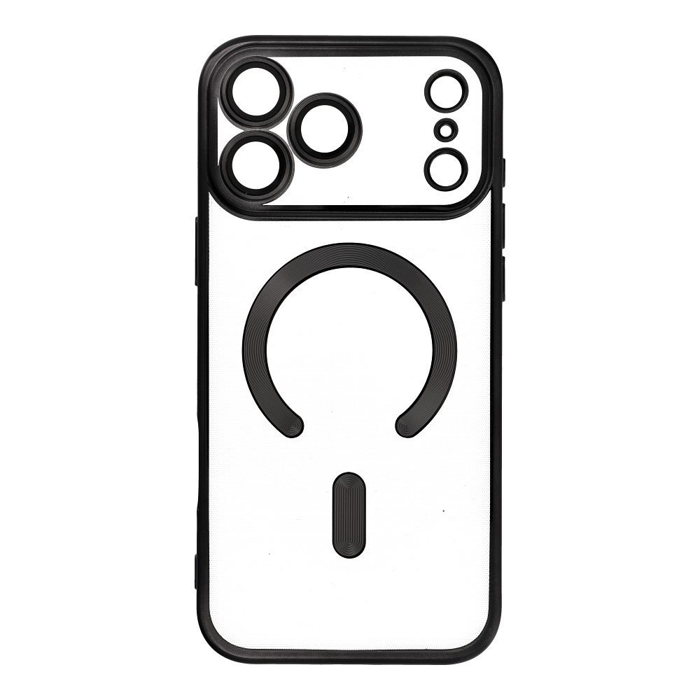 Puzdro Case for iPhone 17 PRO MAX Electro Mag Cover compatible with MagSafe čierne