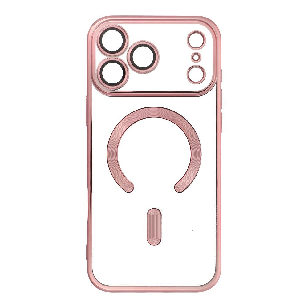 Puzdro Case for iPhone 17 PRO MAX Electro Mag Cover compatible with MagSafe zlaté-rose