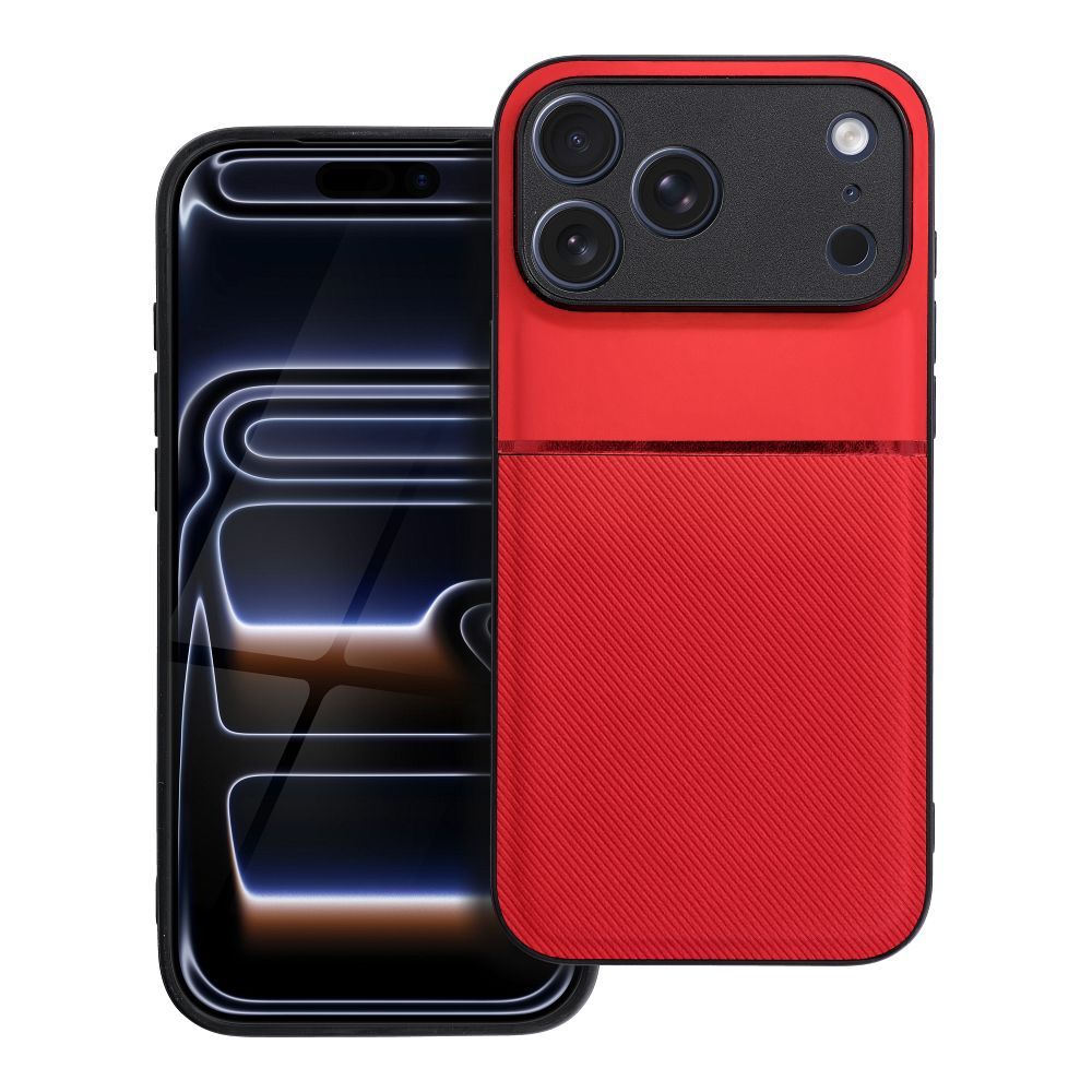 Štýlový kryt Case pre iPhone 17 PRO MAX Noble červený