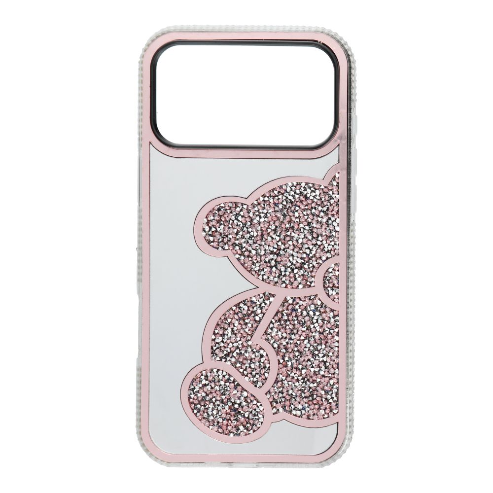 Štýlový kryt Case for iPhone 17 PRO MAX Teddy Bear ružový