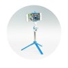 Selfie tyč / držiak s diaľkovým ovládaním statív bluetooth - modrá