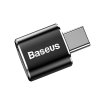Adaptér BASEUS Micro USB / Micro USB typ C - čierny